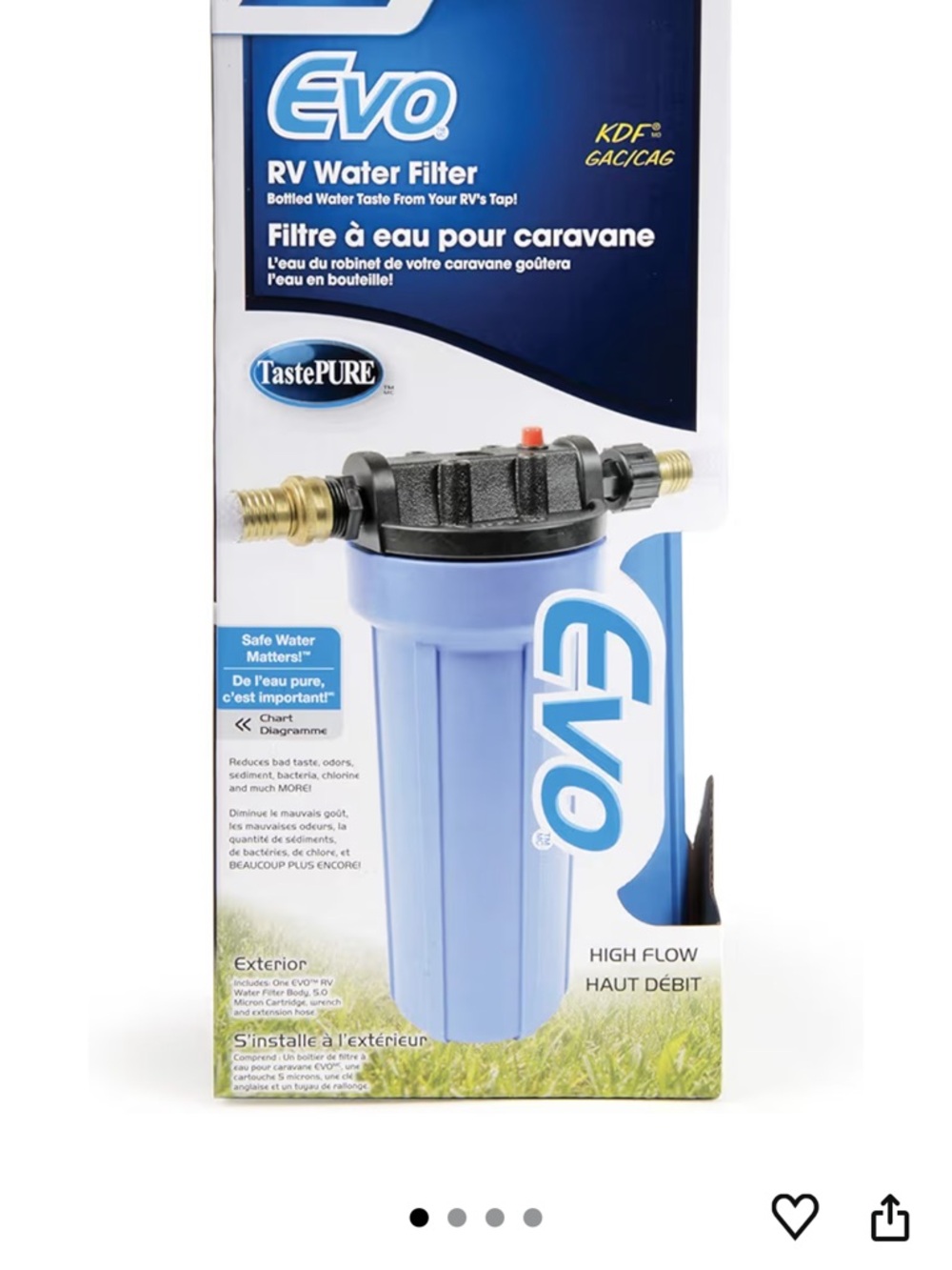 Evo RV Water Filter - Blue